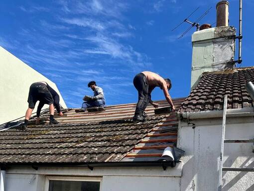 Dereham Roofing Services 15 This is a photo of a roof being repaired in Dereham. Installation carried out by Dereham Roofing Services