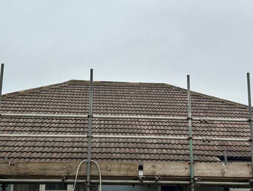 Dereham Roofing Services 4 This is a photo of a roof being installed in Dereham. Installation carried out by Dereham Roofing Services