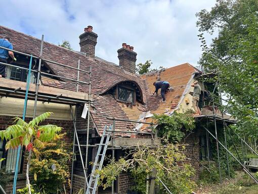 Dereham Roofing Services 9 This is a photo of a roof being repaired in Dereham. Installation carried out by Dereham Roofing Services